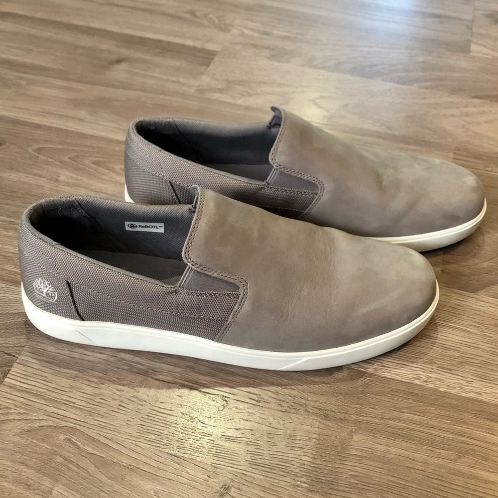 Timberland Gray Slip ons